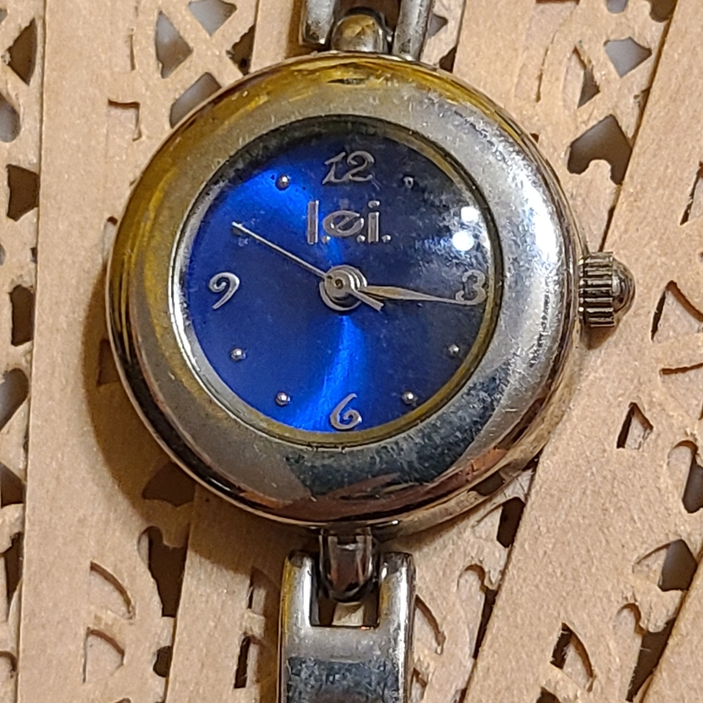 LEI Blue and Silver Ladies Watch Needs Battery
